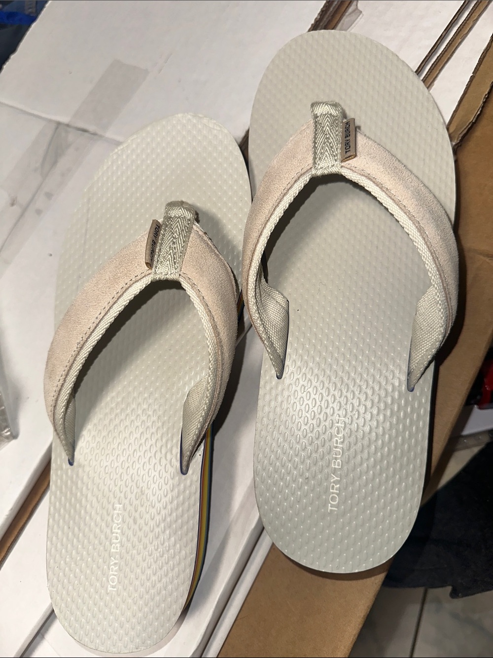 Tory Burch 70s platform flip flops